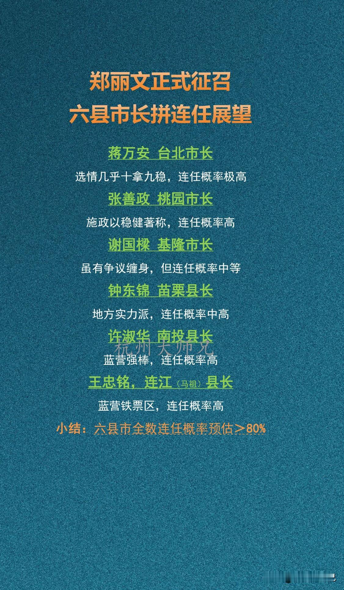 郑丽文正式征召六县市长拼连任展望