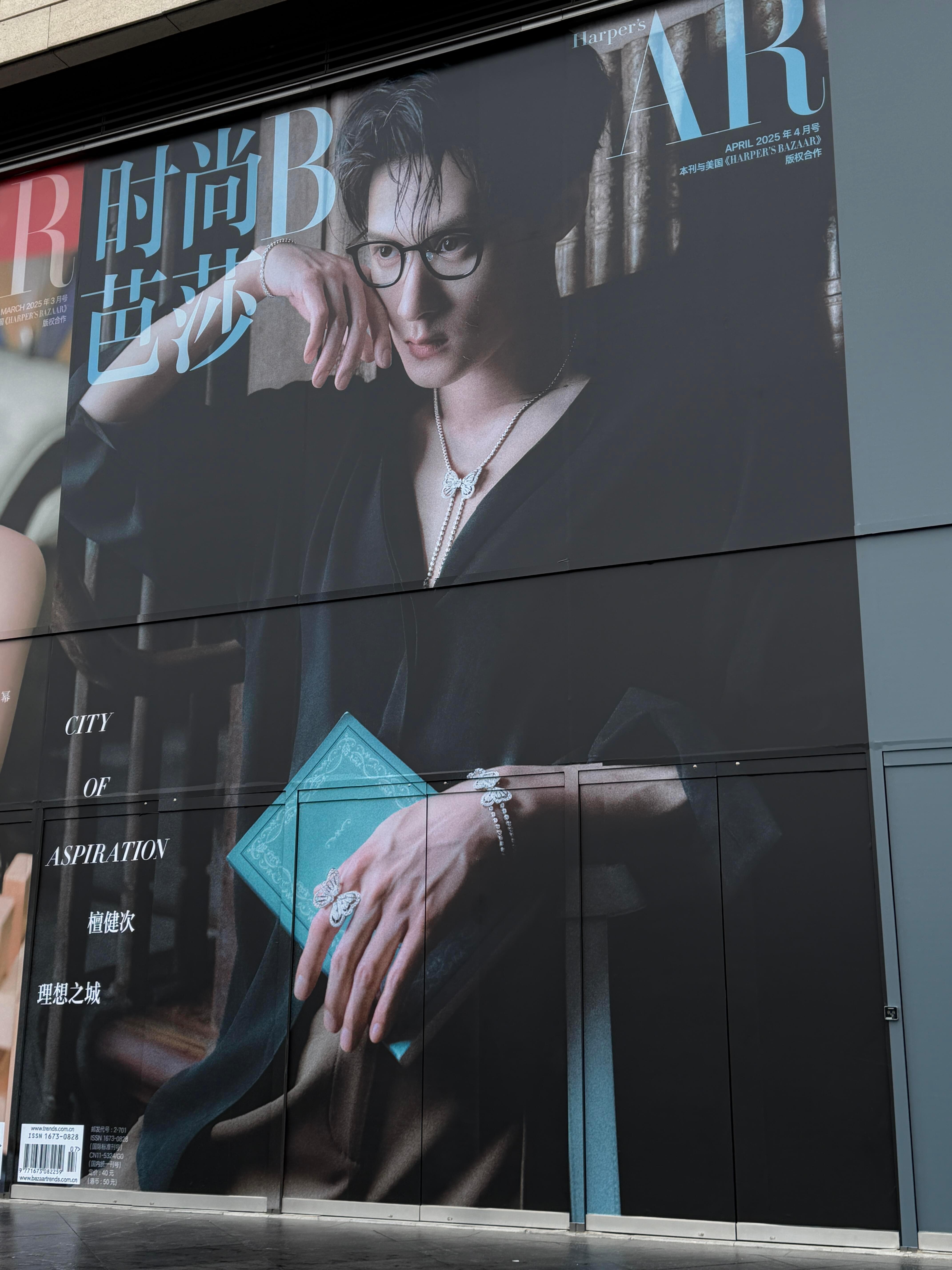 檀健次南昌万象城8.8m巨型海报好权威的脸