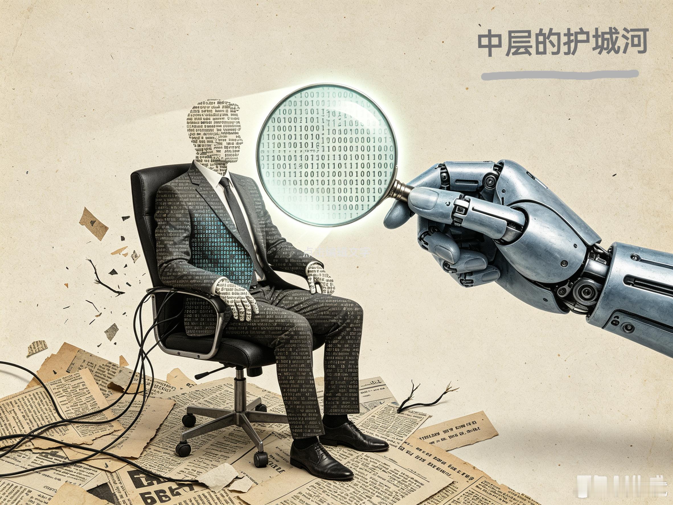 第一次对AI感到恐惧真正该怕AI的，不是靠执行吃饭的基层，而是靠“信息差”养老的