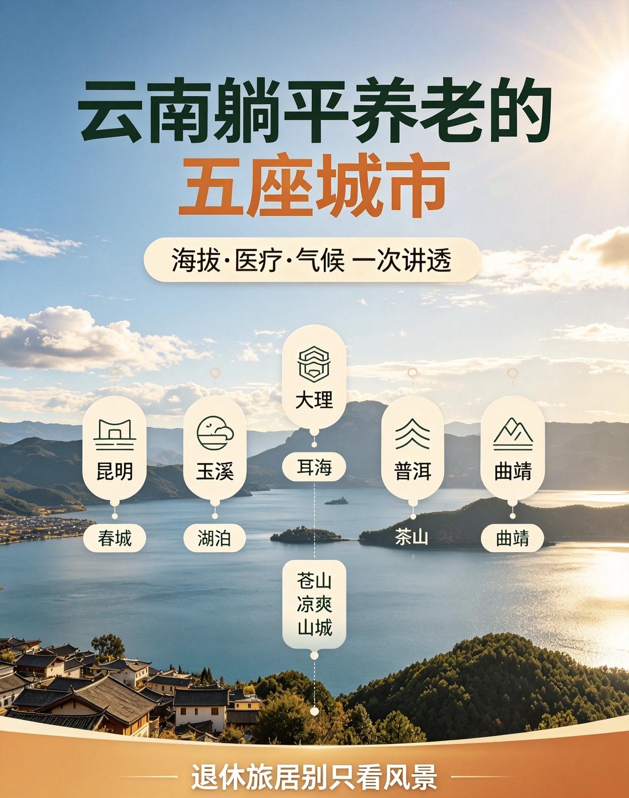 想去云南旅居养老，只看风景就盲目动身，忽略海拔和医疗，住久了才发现并不适合自己。