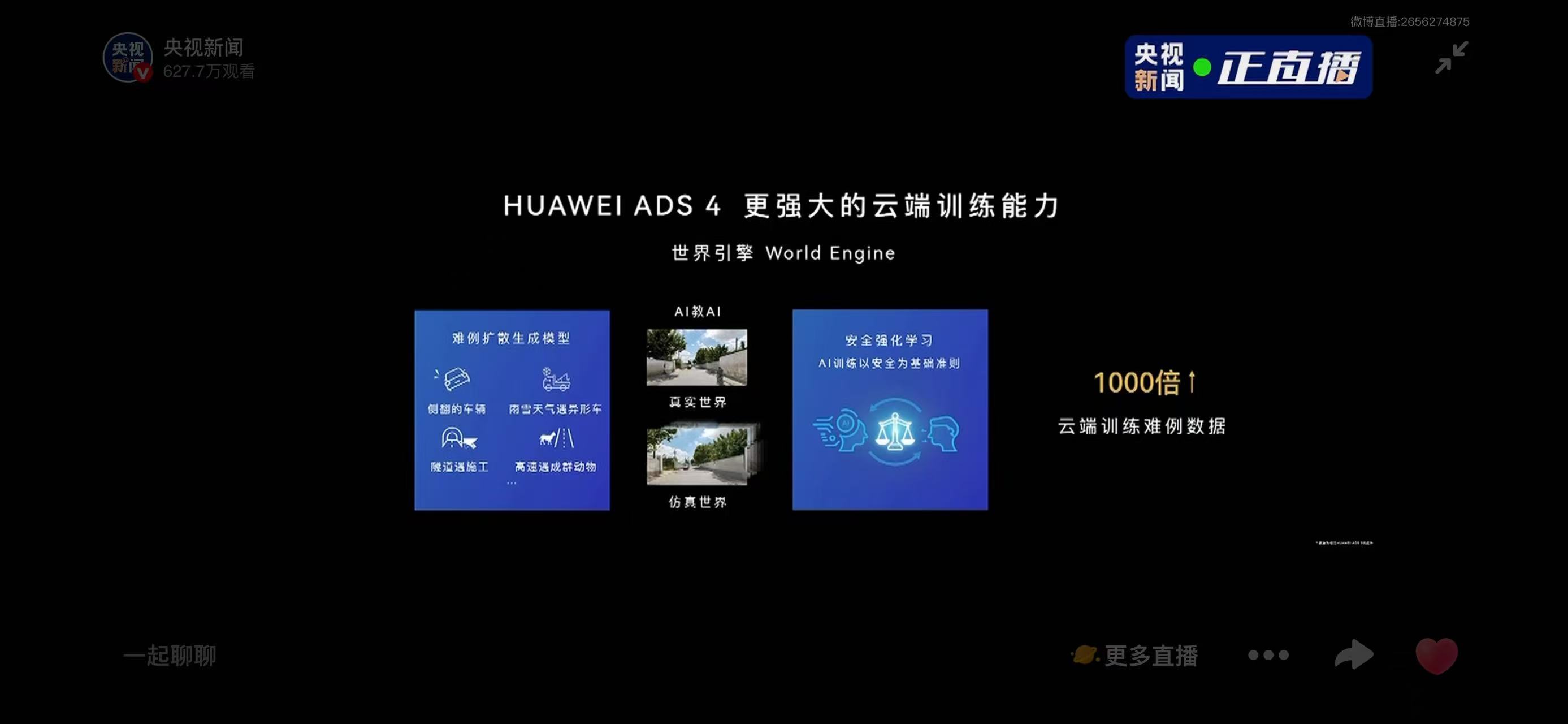 华为在尊界S800上推出了ADS4.0和世界引擎，有点意思。有点想试驾一下新能源