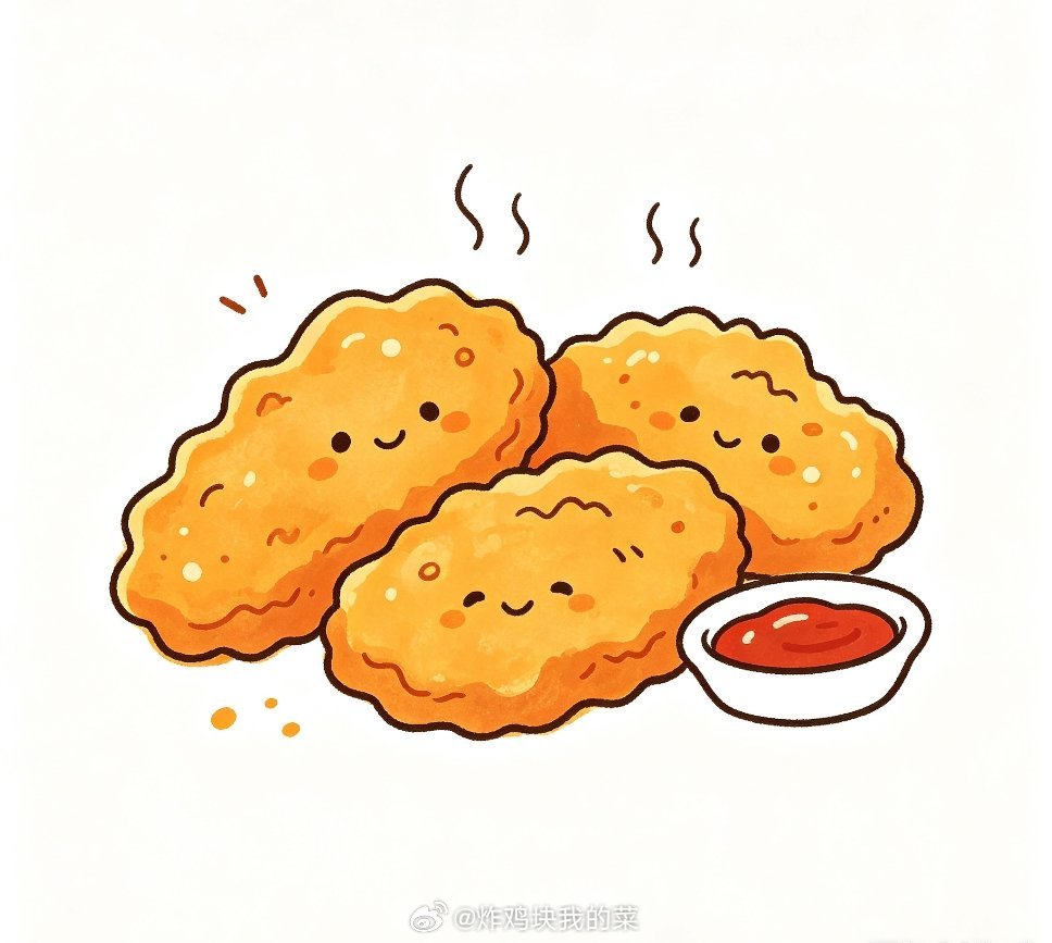 炸鸡块泡泡更新了：炸啊…… 