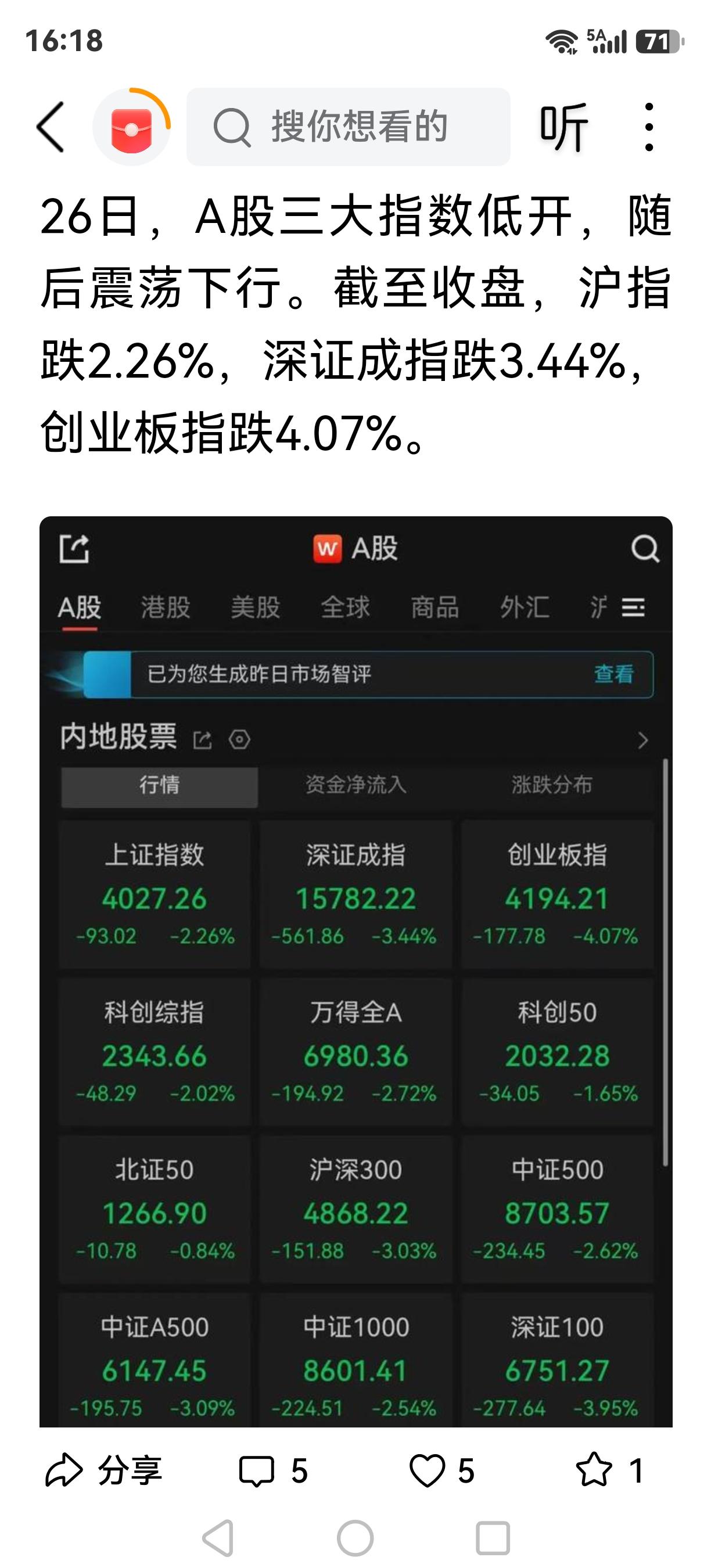 股市震荡是市场经济的常态，中国政府始终秉持以人民为核心的发展思想，持续优化资本市