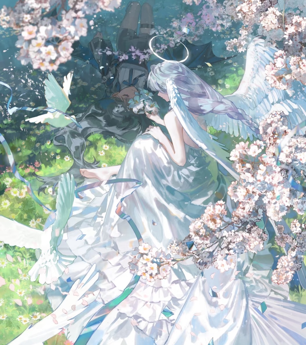 审美提升丨鸽子🕊️与少女💗鸽子在城市中随处可见。它们走路时前后摆动脖子的动作
