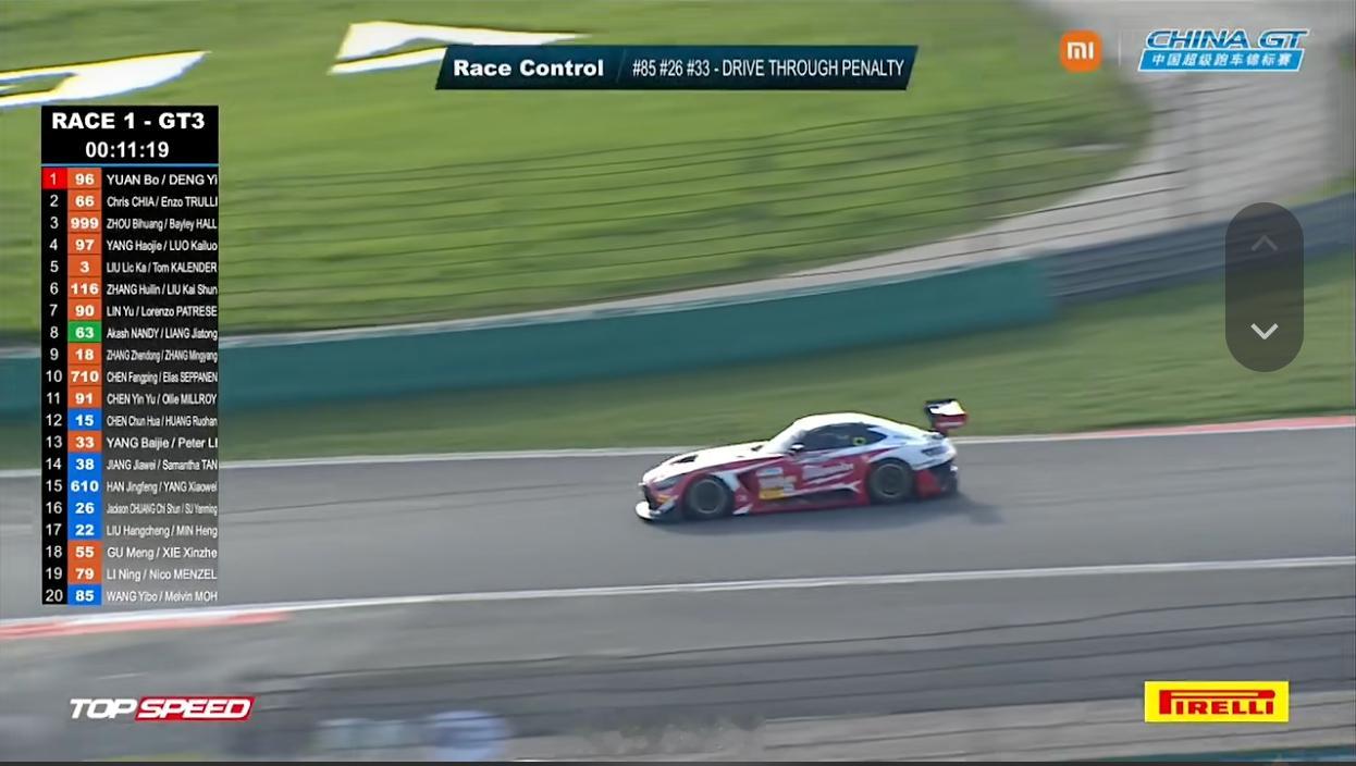 王一博哥哥所在的85号车组/26号车组/33号车组被罚通过维修区，停站时间不足 