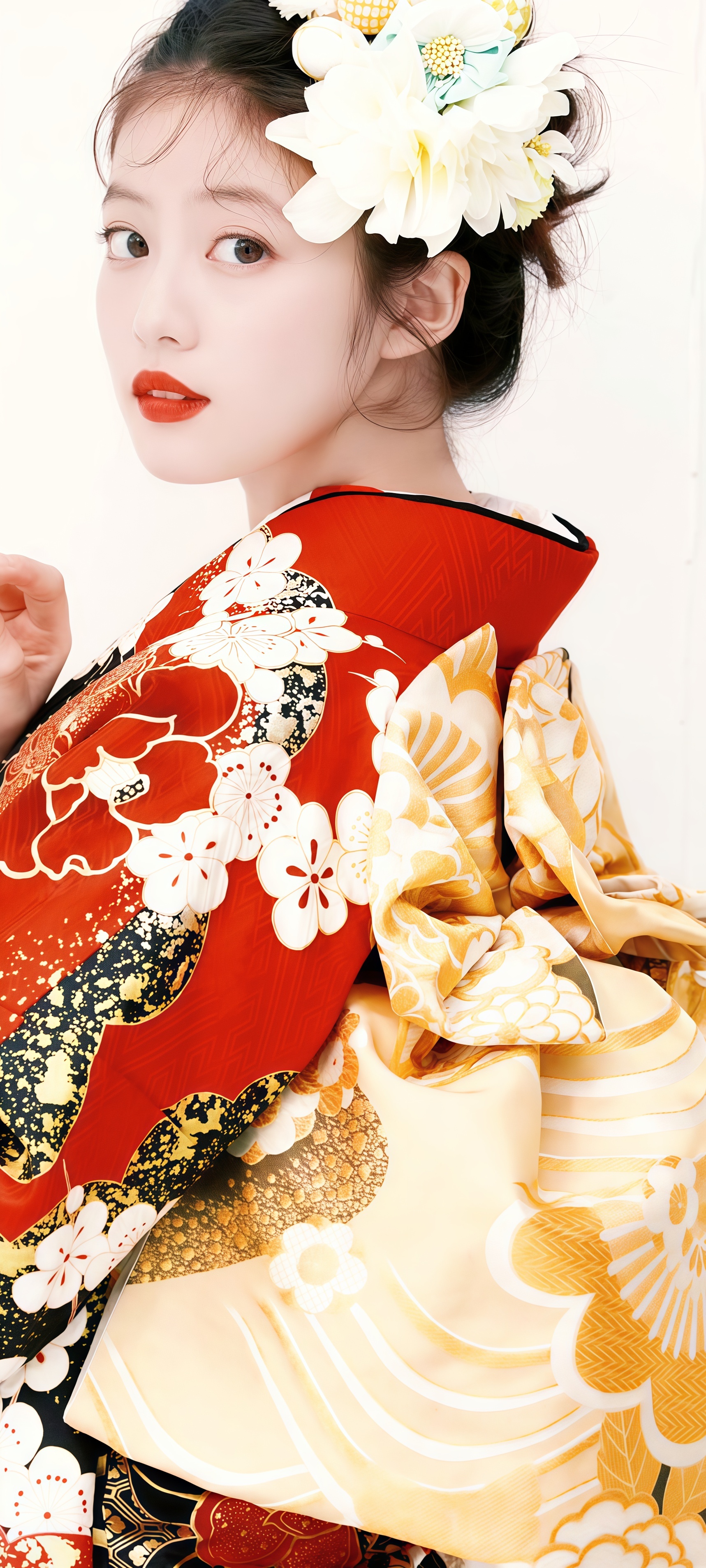 今田美樱早期头像壁纸更新女神穿和服真的太漂亮了啊 