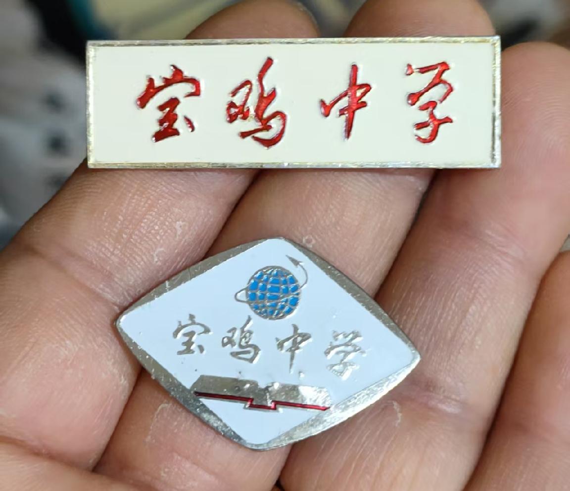 《宝鸡中学》校徽
       这所“西秦名校”的校徽一定承载着独特魅力。宝鸡中