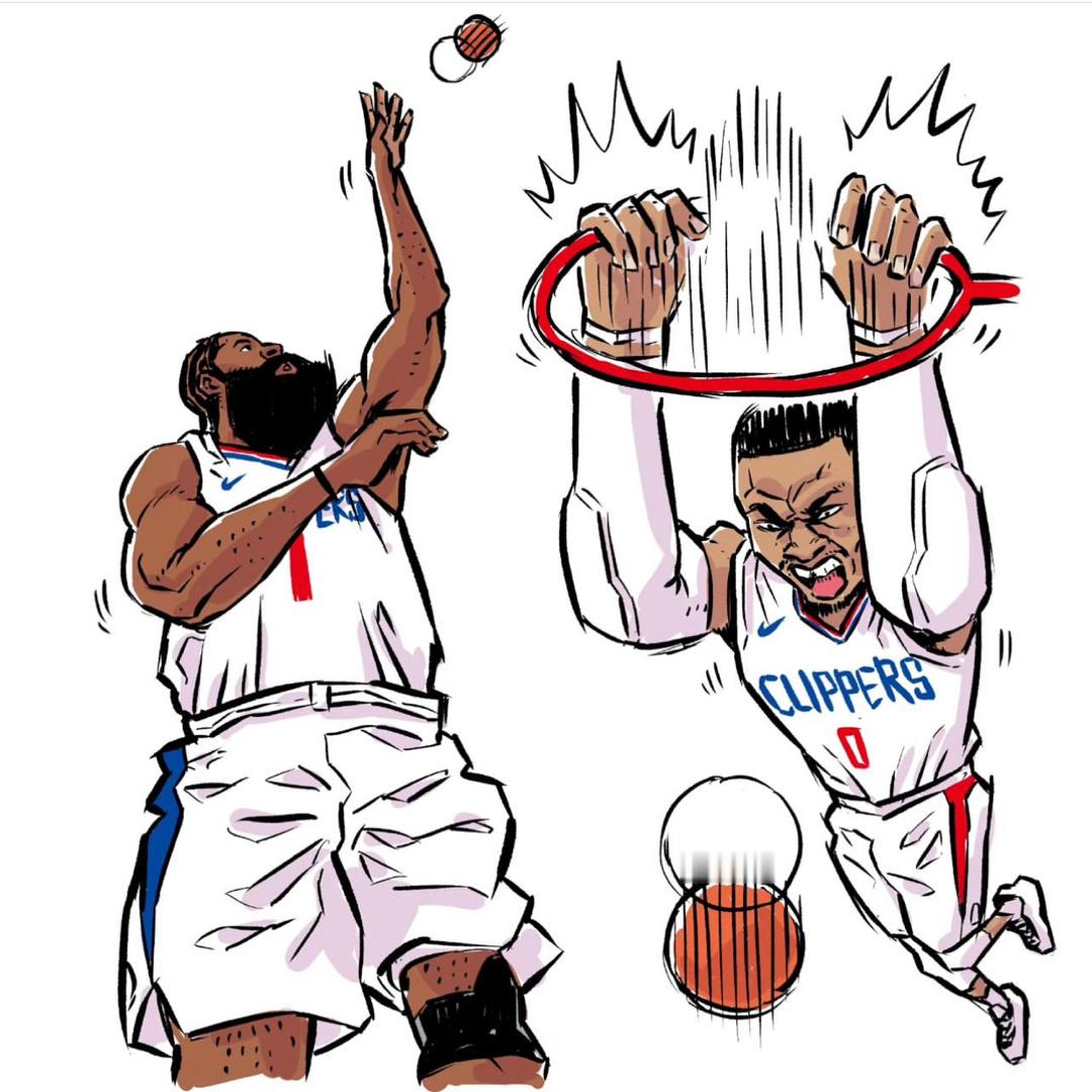 这组NBA球星版漫画，太有趣了！ ​​​