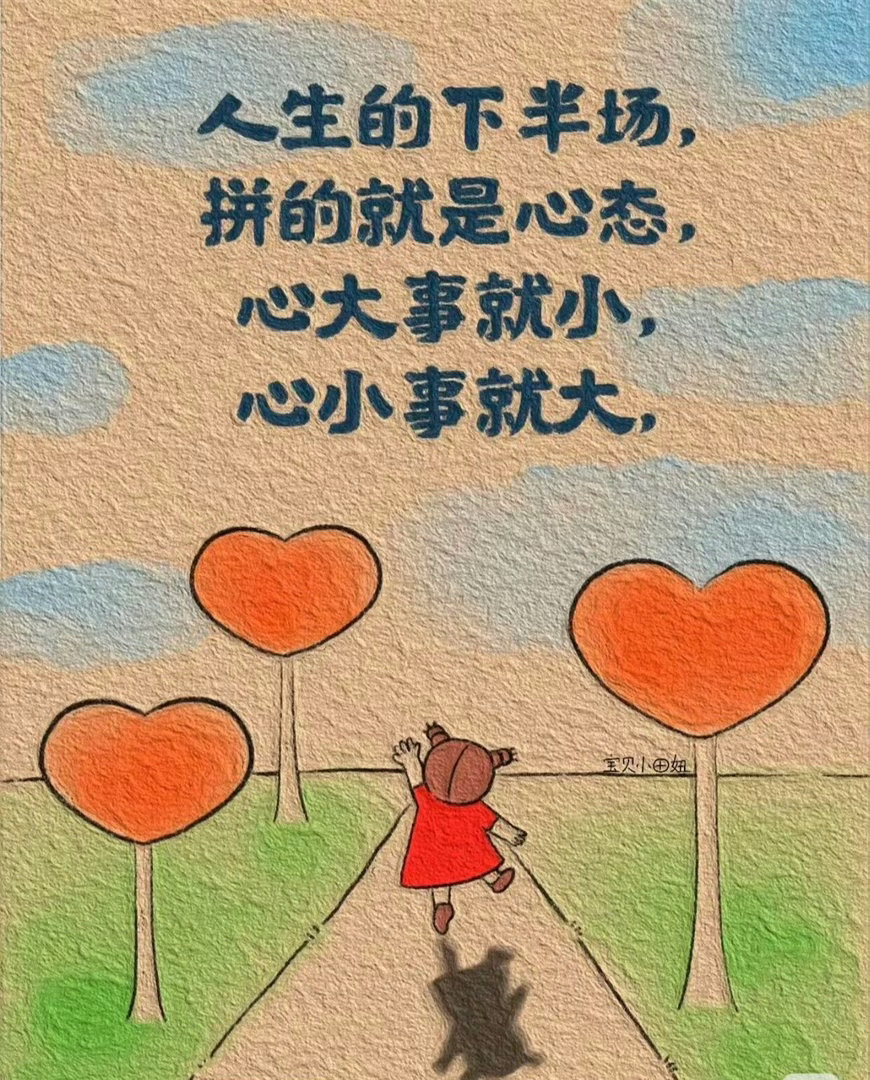 心若计较，处处都有怨言；心若放宽，事事都能看淡。人生不如意十之八九，与其耿耿于怀