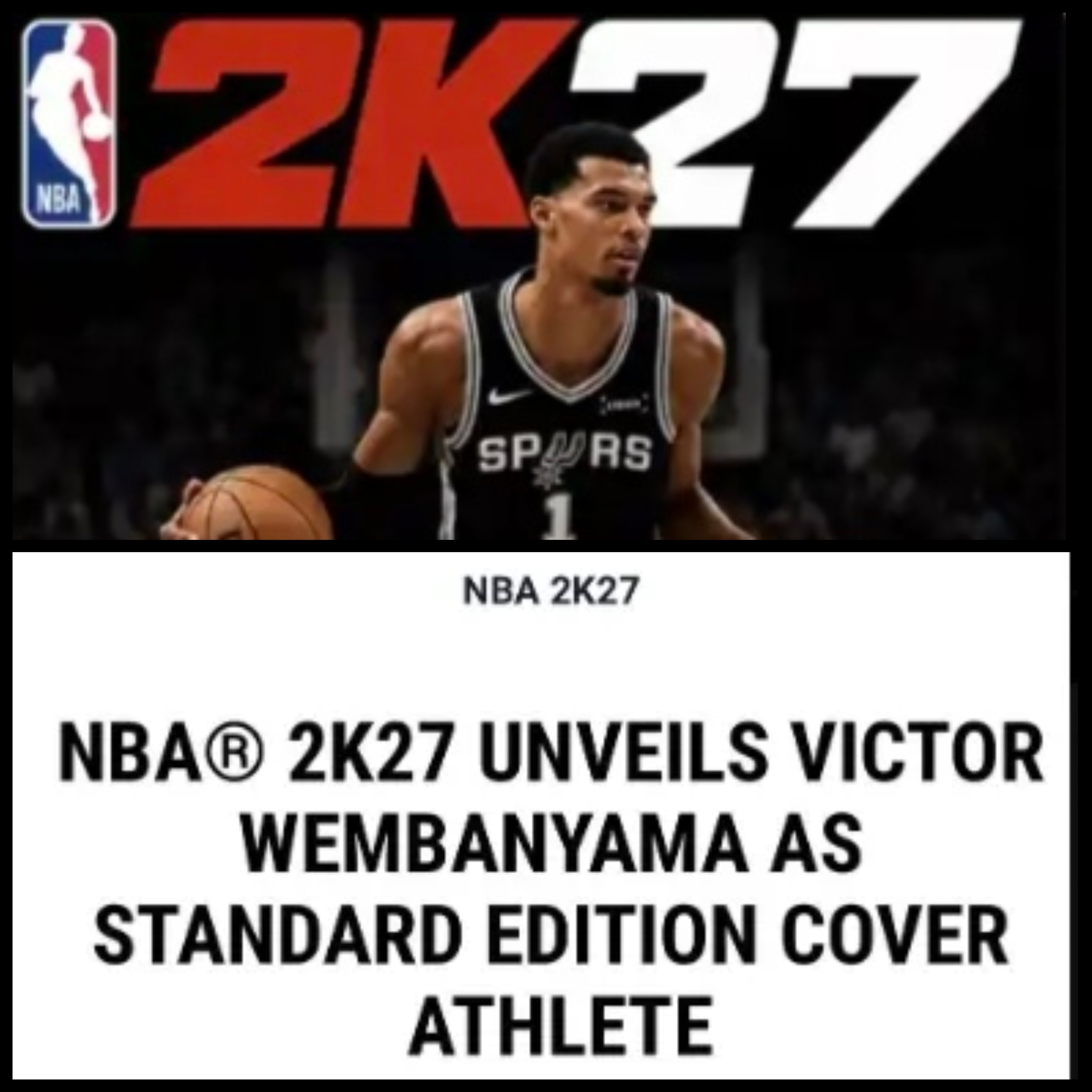 Hoops Alerts报道，文班亚马将成为《NBA 2K27》的封面球员。尼克