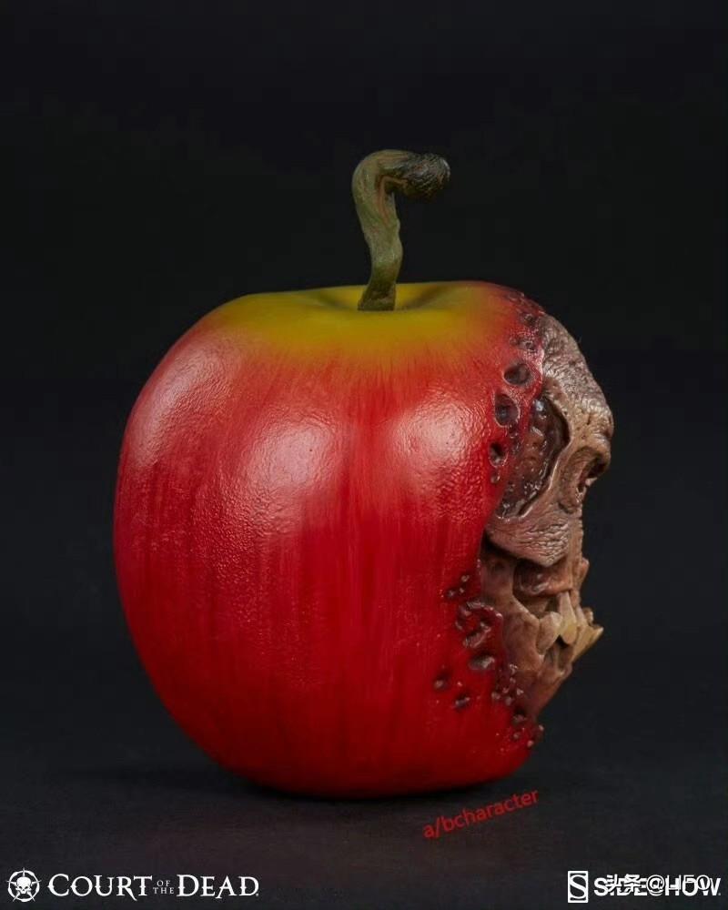 北美玩具大厂 Sideshow 做的树脂苹果玩具摆件，属于“亡灵法庭”系列的一款