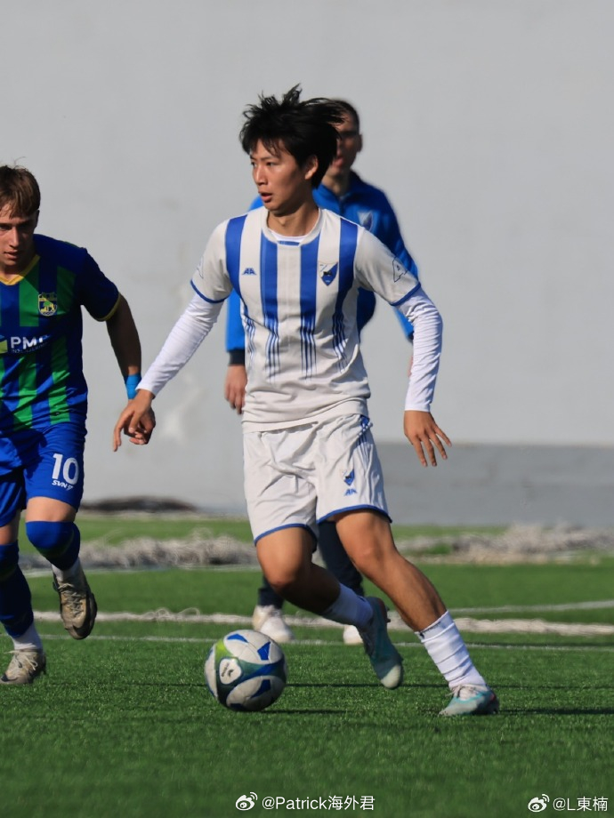 李东楠 进球。2026年3月30日，塞尔维亚贝尔格莱德U19甲级联赛(2)第17