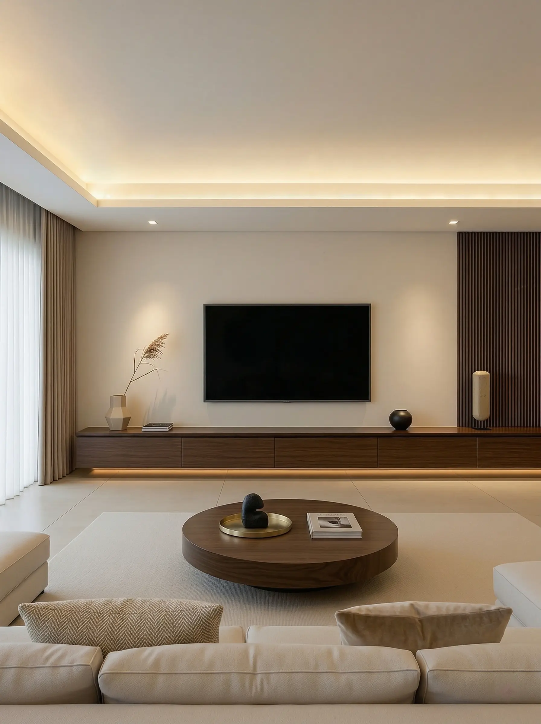 被爸妈夸了！成都156㎡大白墙+胡桃木好高级