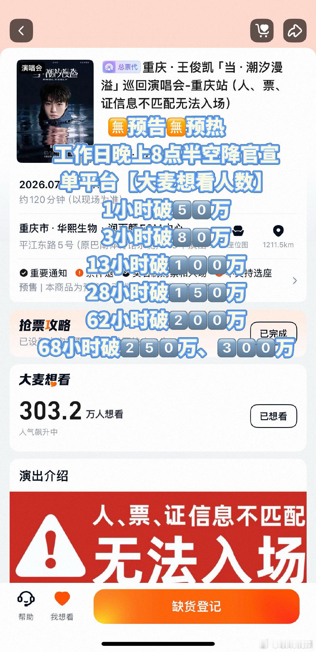 王俊凯广州场有抢到的风险吗王俊凯广州场热度 王俊凯广州场有抢到的风险吗，不敢想不