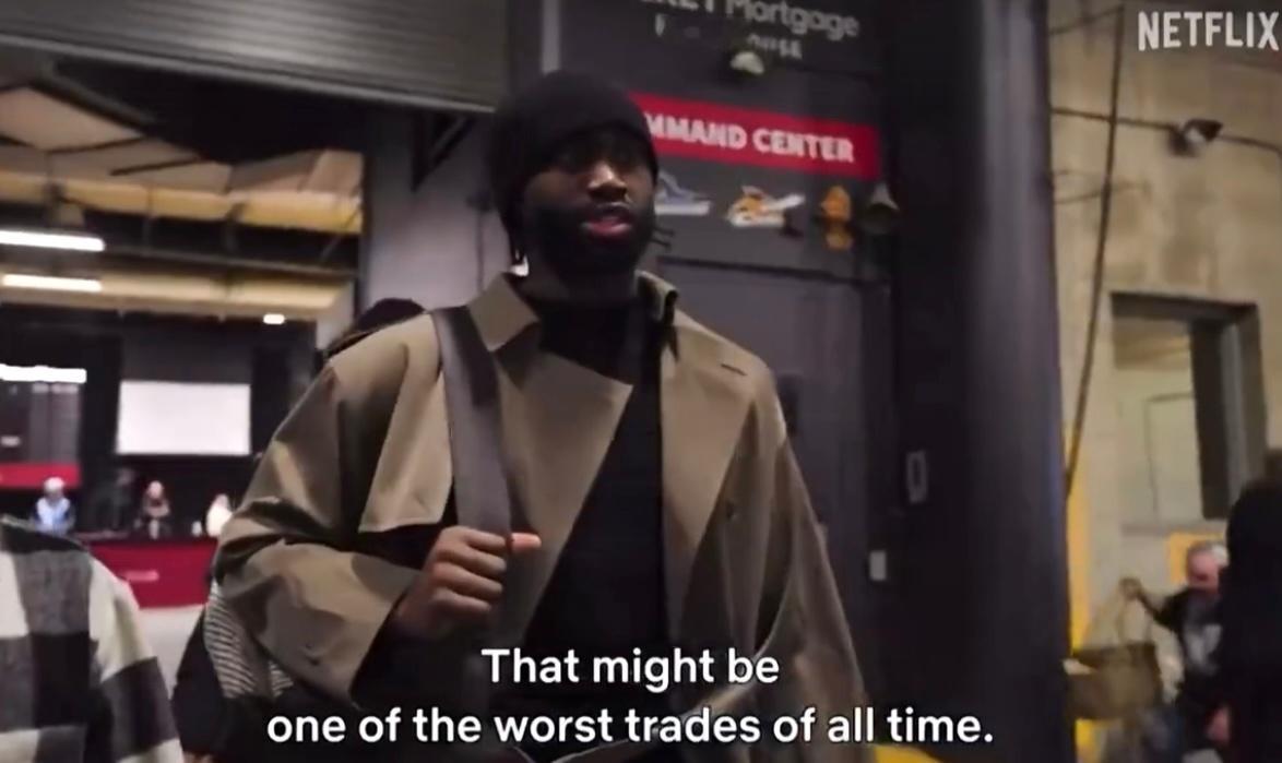 NBA节目《首发五人》中的片段，杰伦·布朗谈到东契奇与浓眉的交易：“这可能是史上