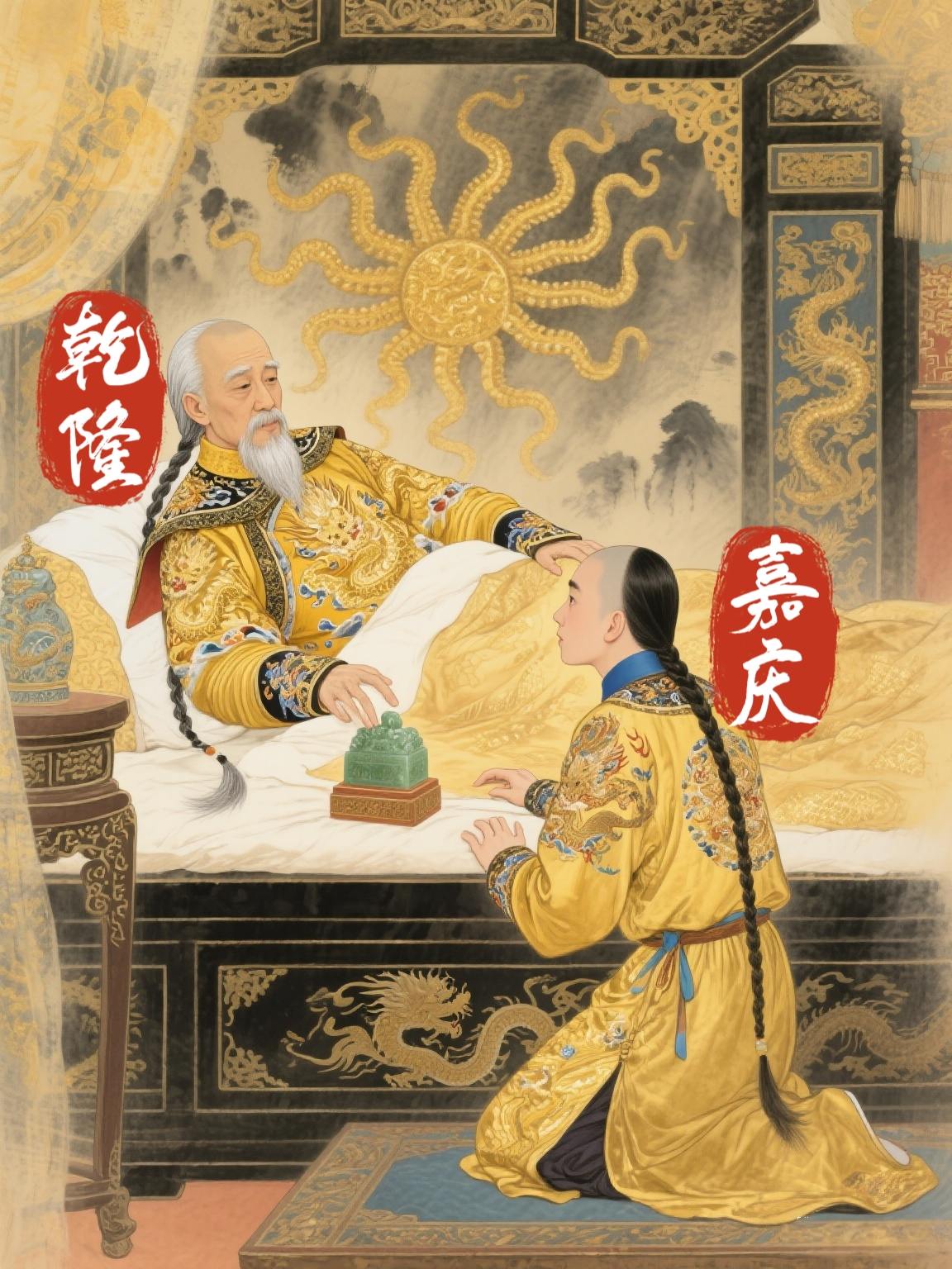 父慈子孝，苦等三年的嘉庆赐乾隆“清高宗”