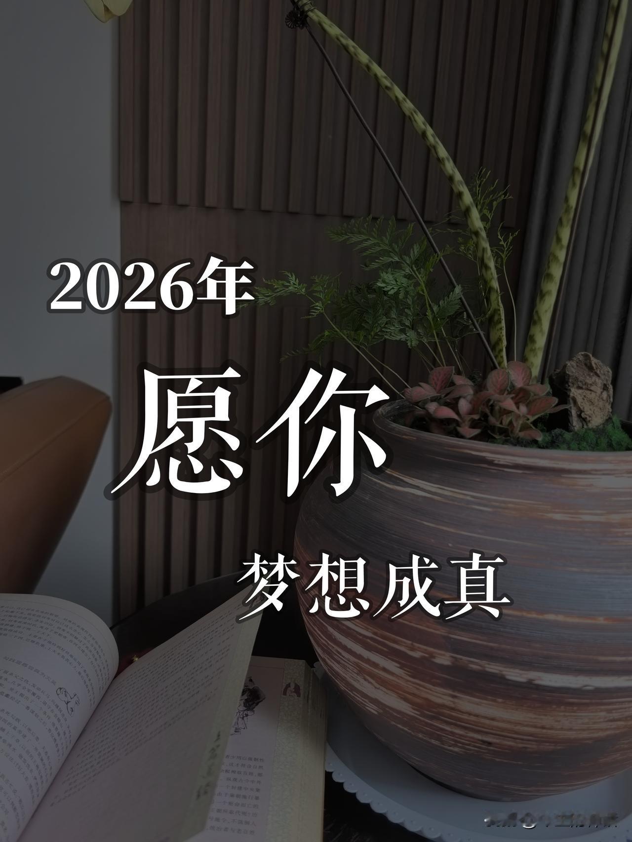 给自己一句话，你会说什么?
2026年，我最想给自己说的一句话就是：凡我所想皆能