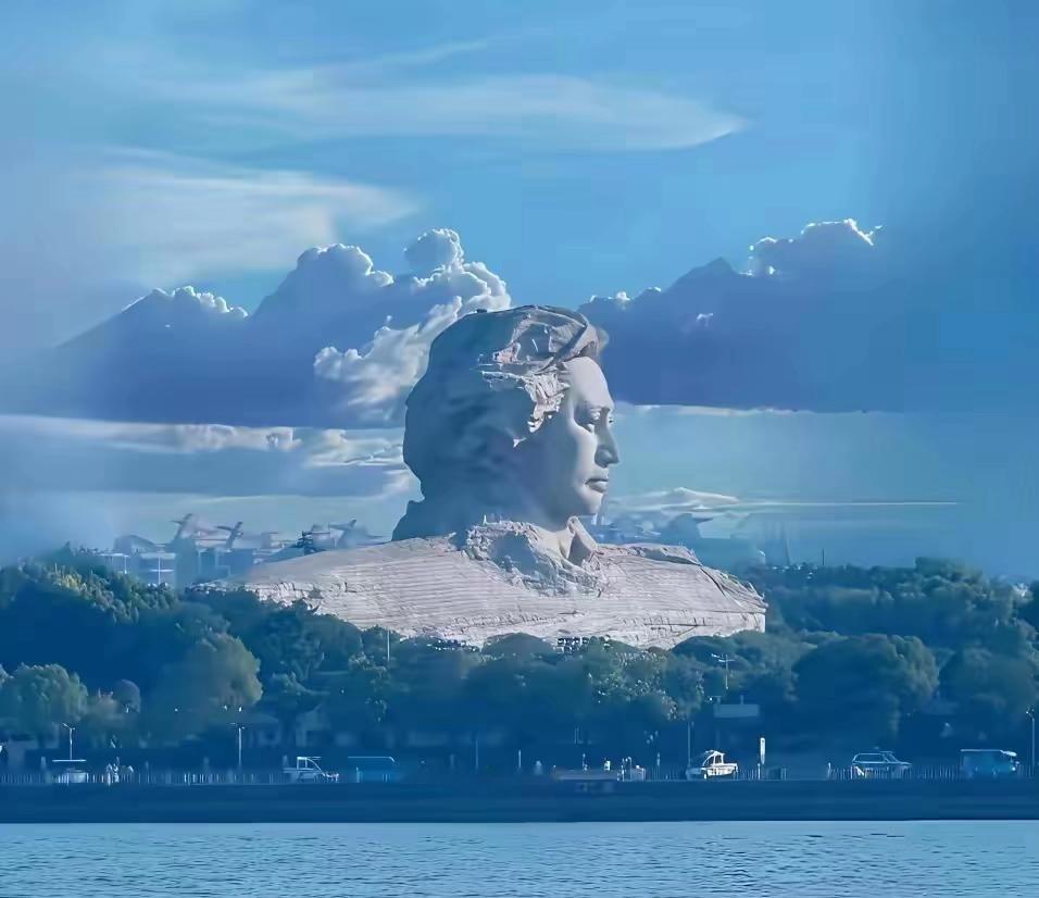 观橘子洲伟人雕像有感

不畏浮云遮望眼，
四海翻腾自从容。
雄才冠世千秋业，
永