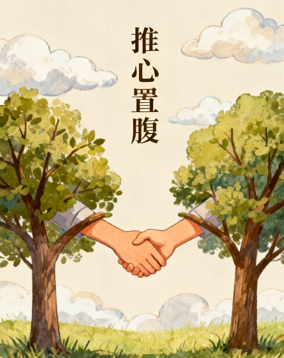 推心置腹
 成语“推心置腹”出自《后汉书》，起初讲刘秀以诚接纳降众，带有收服人心