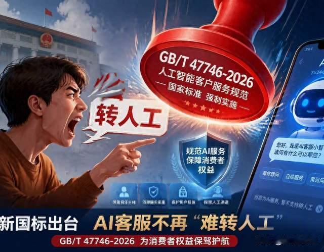 被AI客服逼疯过的人注意了：9月起，你的"转人工"终于受法律保护