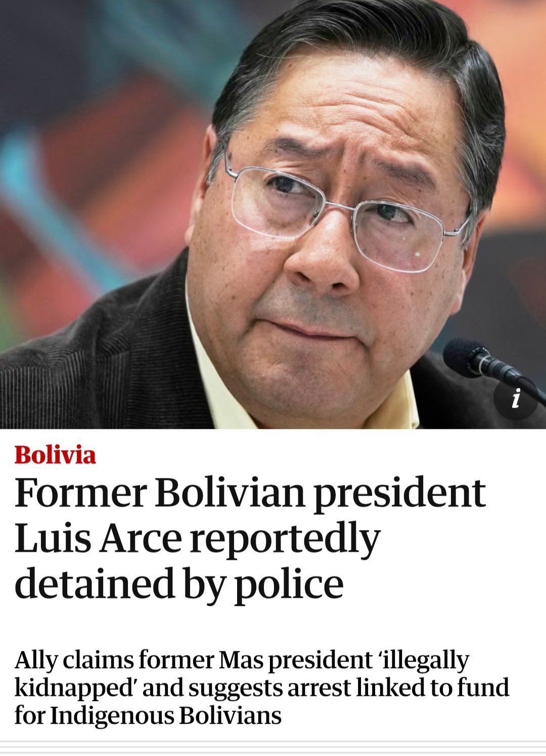 ❗玻利维亚右翼政权上台仅仅一个月便逮捕前总统路易斯·阿尔塞玻利瓦尔英雄之地玻利维