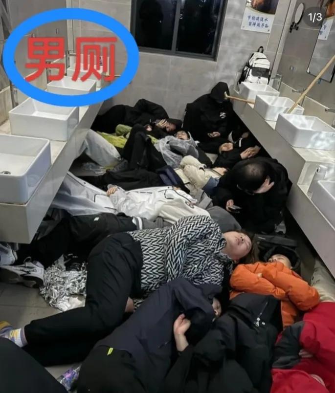 窝火！争先恐后跑去黄山睡厕所！为争一席地，有人差点大动干戈！旅游本为追求快乐，结