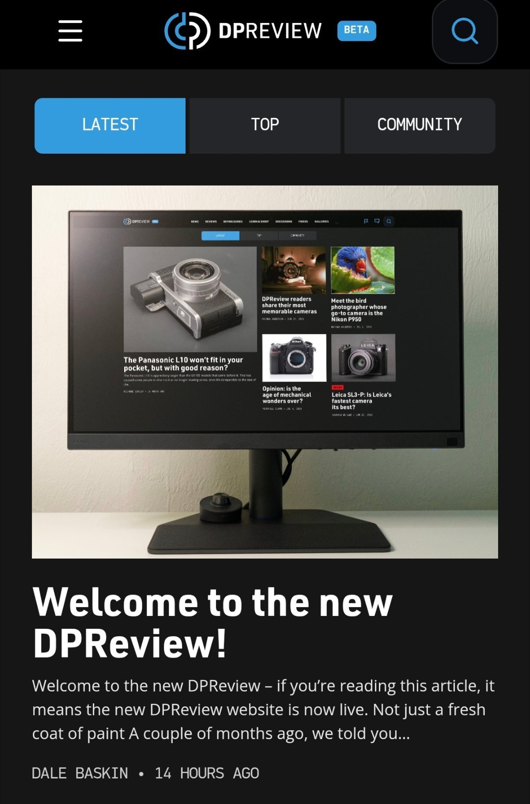 dpreview改版了 