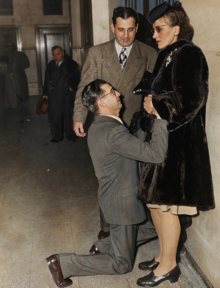 A man begging for his wife's forgiveness