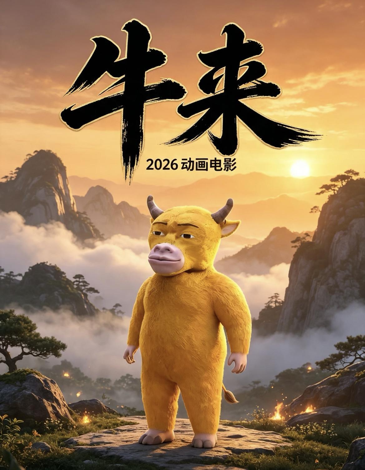 我问老公，
以后会不会有更多的电影复刻《牛来》？
只见老公轻蔑一笑，然后斩钉截铁