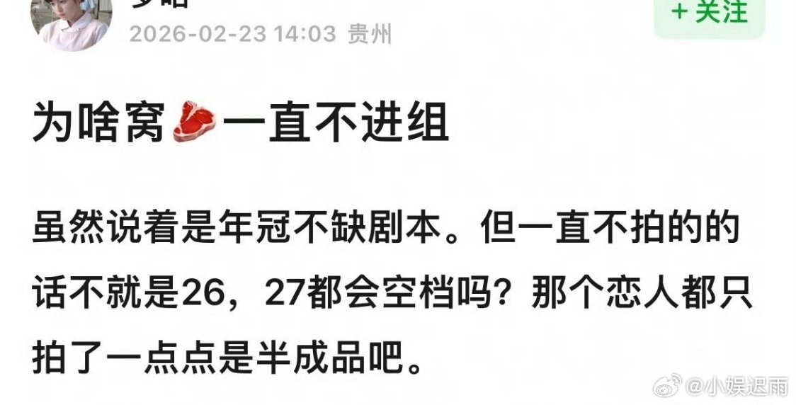 赵露思为什么一直不进组 