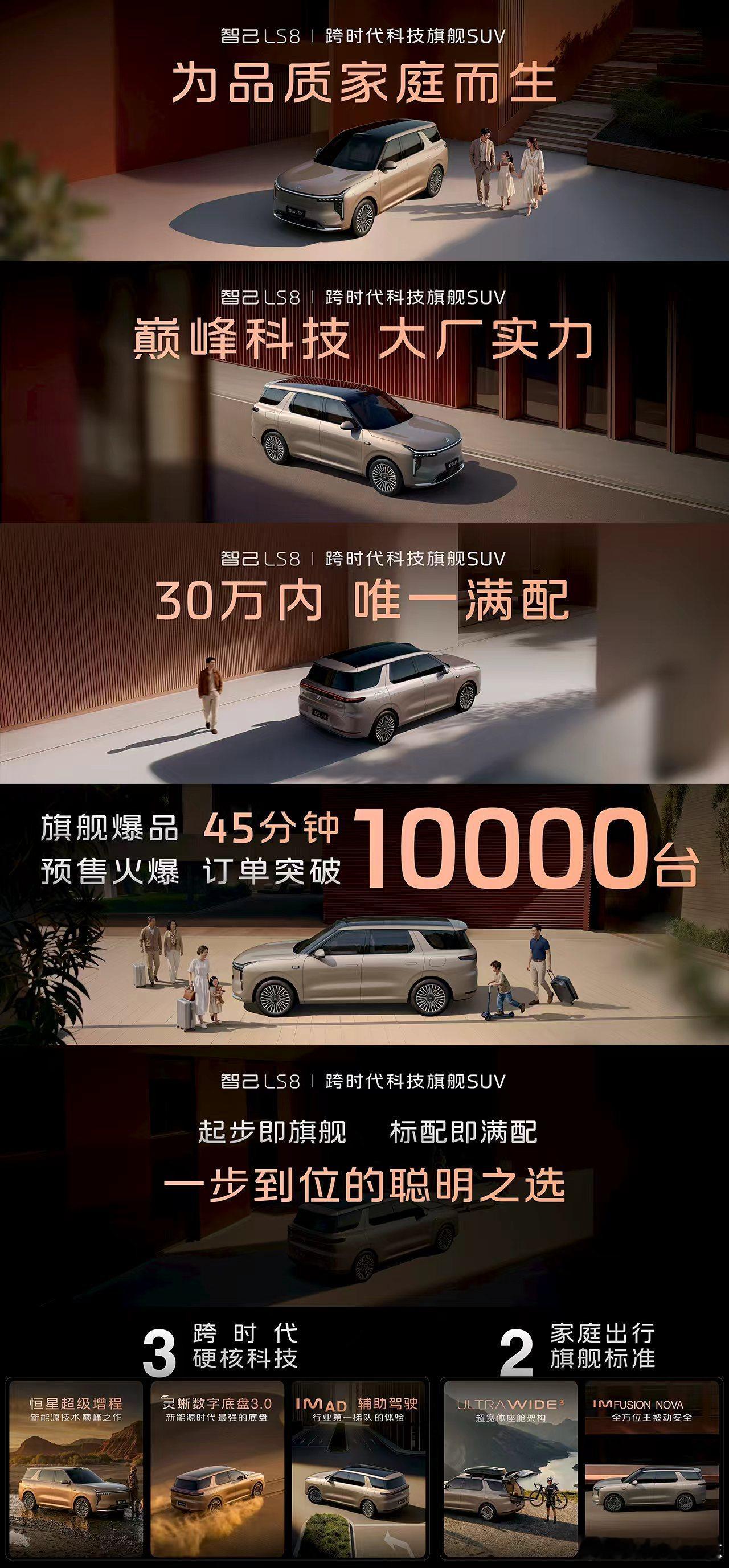 智己LS8今日正式上市智己LS8 ，一台真正为品质家庭而生的旗舰SUV跨时代科技