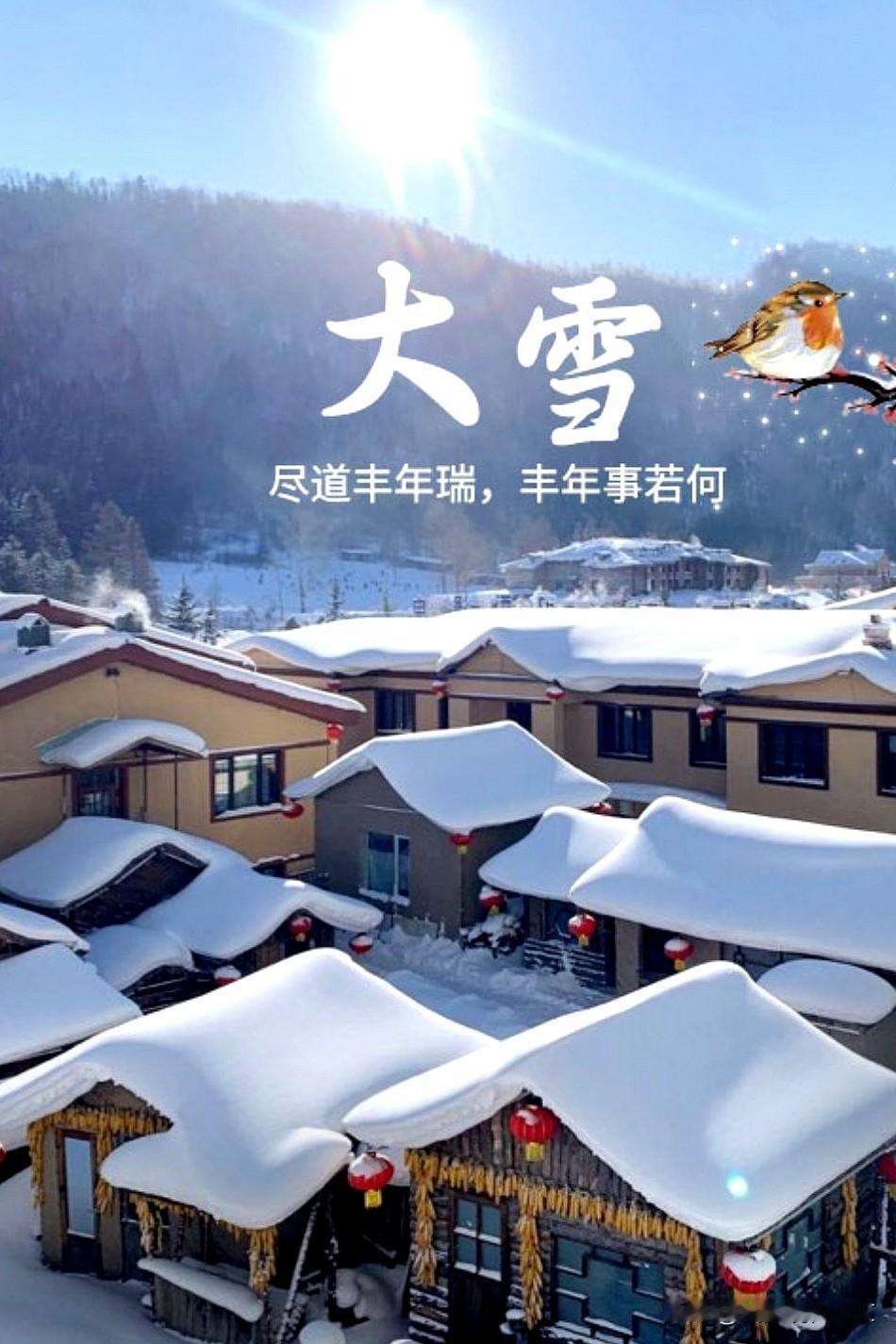 今日“大雪”。冬天来了，阳光开始学会温柔，寒意也悄悄装饰着岁月的静谧。每一个清晨