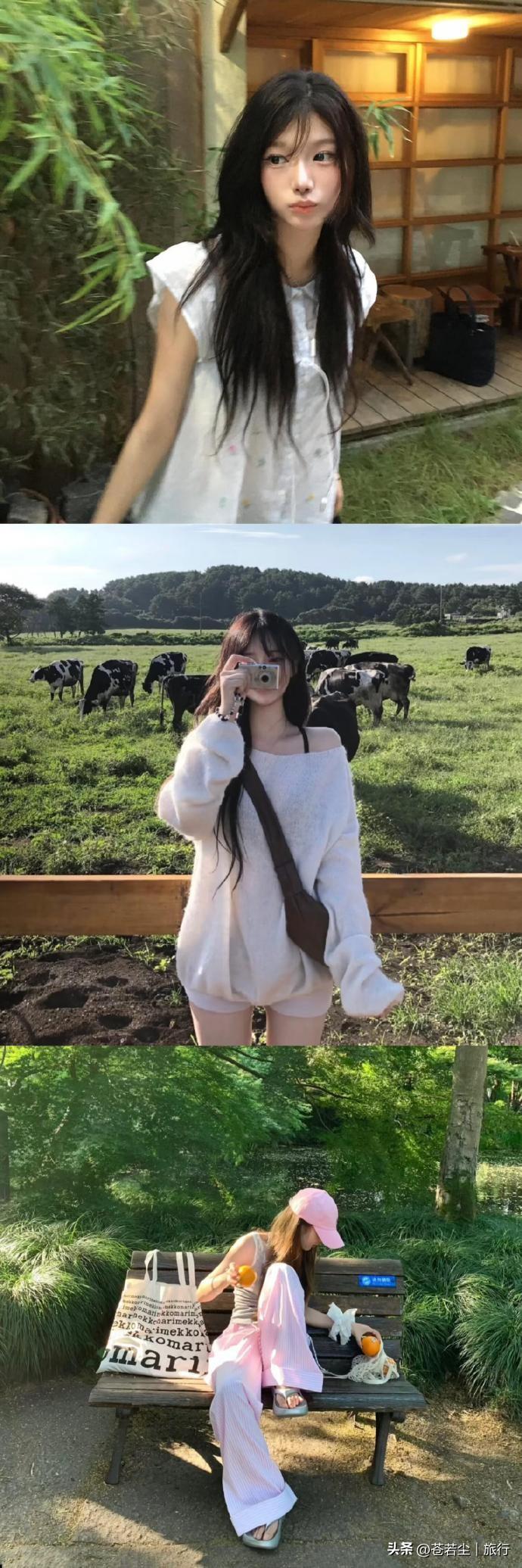 自然舒展，不刻意摆拍。抬头迎光、侧身回眸、行走抓拍、抬手撩发、蹲姿看远方，让姿态