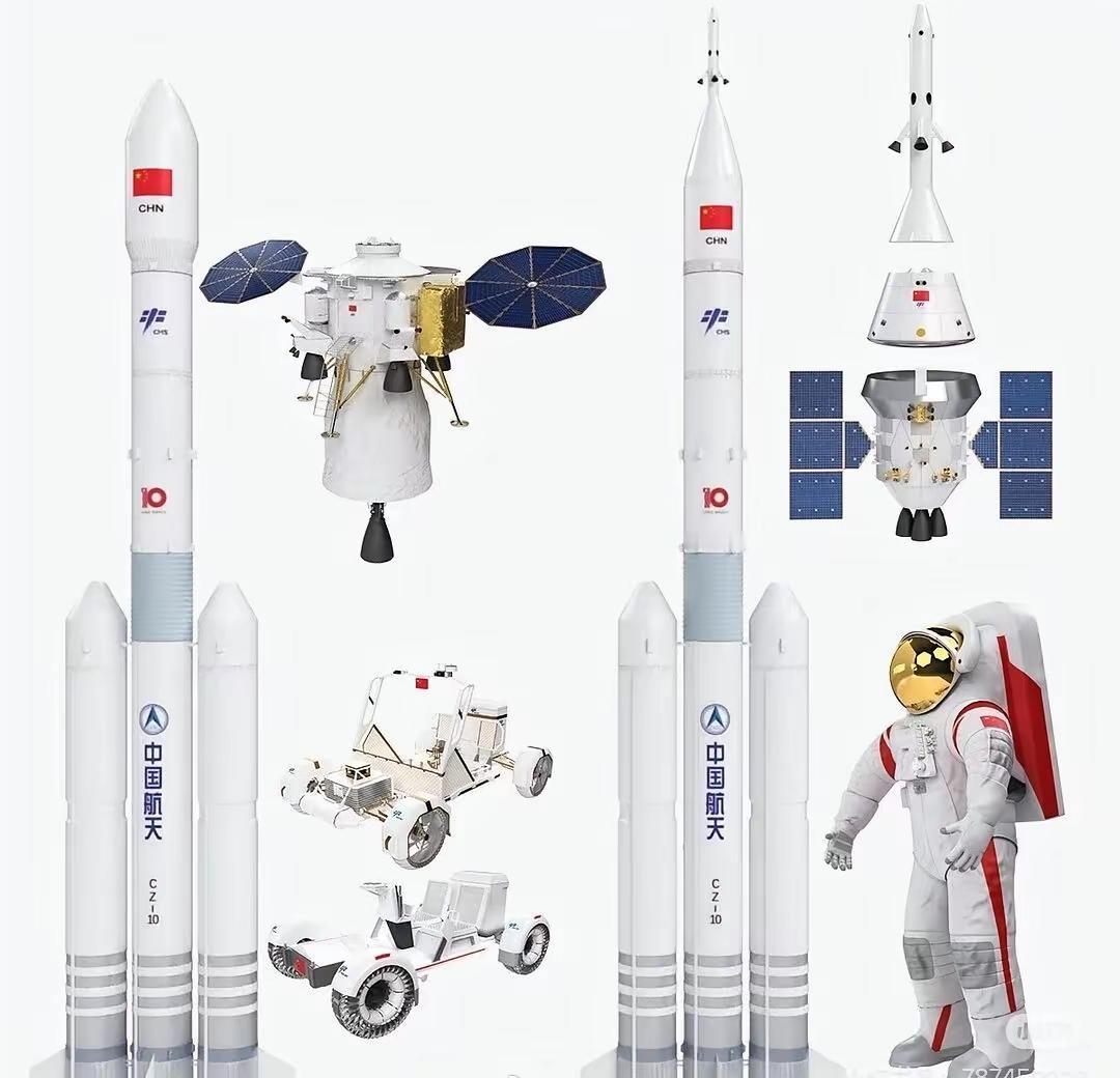人类首次真实载人登月，中国双箭方案。