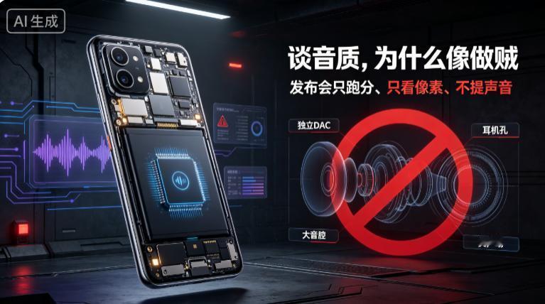 手机音质被“雪藏”？背后的生意经，太现实！

发布会上，产品经理满嘴一英寸大底、