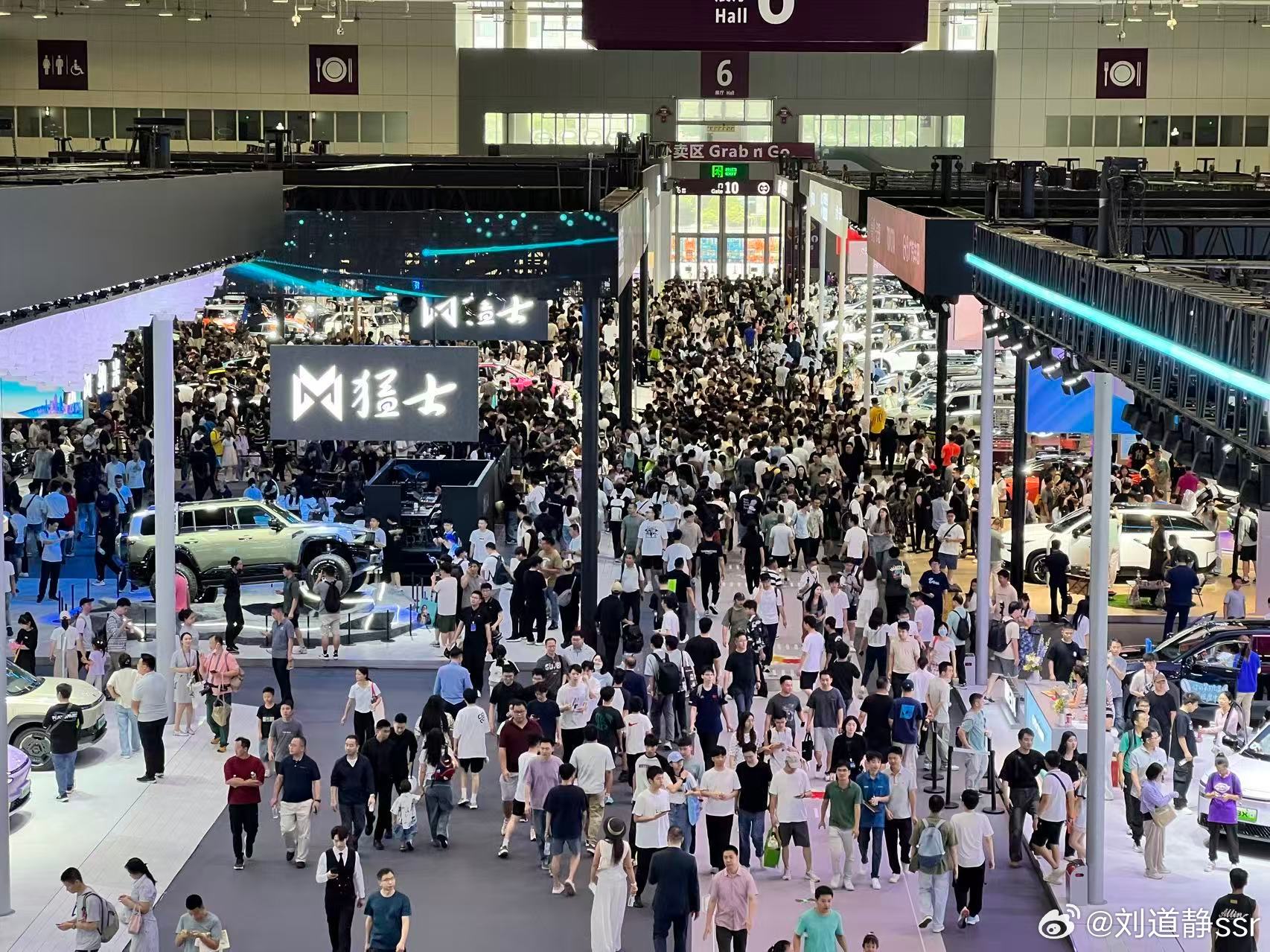 大湾区车展人太多了！好像北京上海车展一样[允悲] ​​​