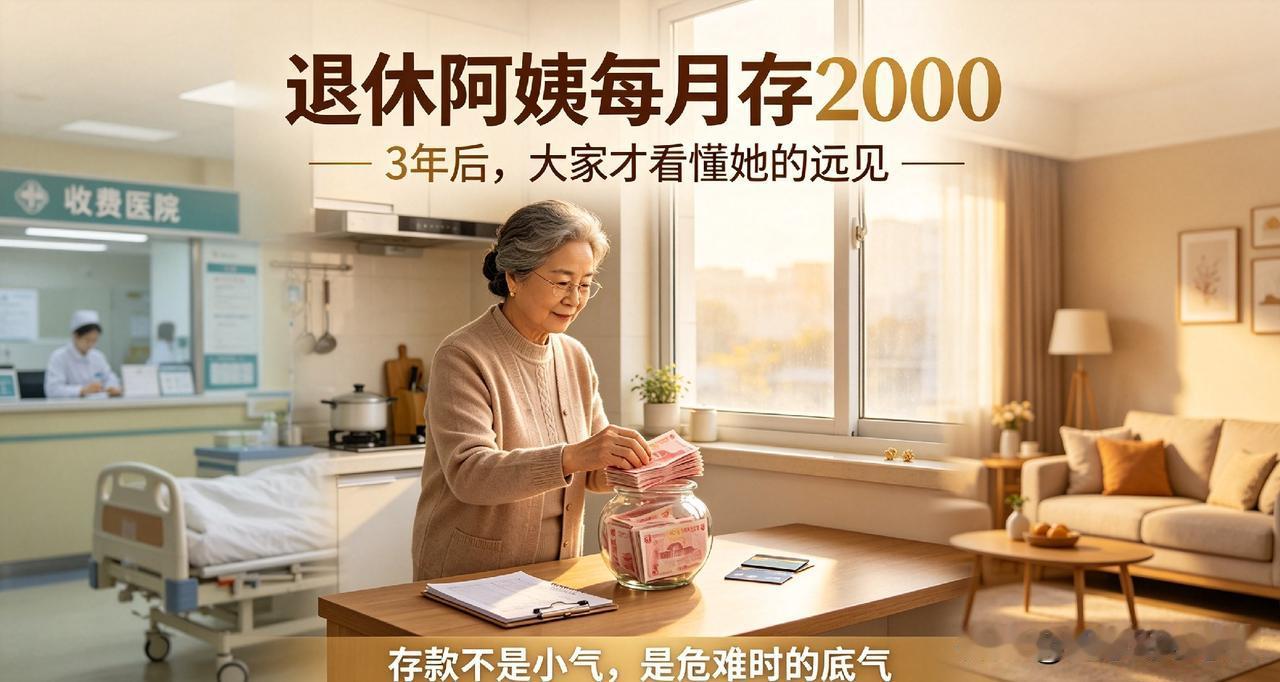 退休阿姨每月省下2000，3年后大家才看懂她的远见
 
很多同龄人退休之后，到手