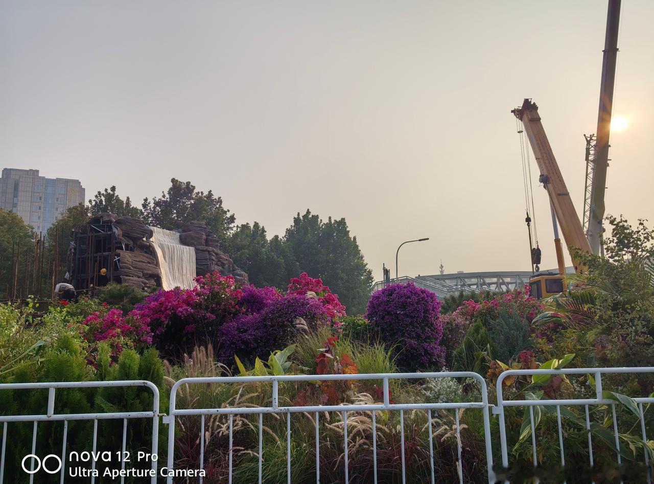 花坛拆除工作进行中！ ​​​