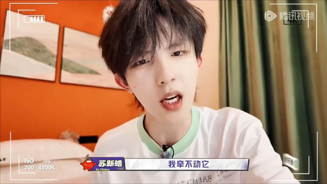 苏新皓告马的状真的要被苏新皓给逗乐了，还一本正经跟大家告小马的状，打扮的时候乖乖
