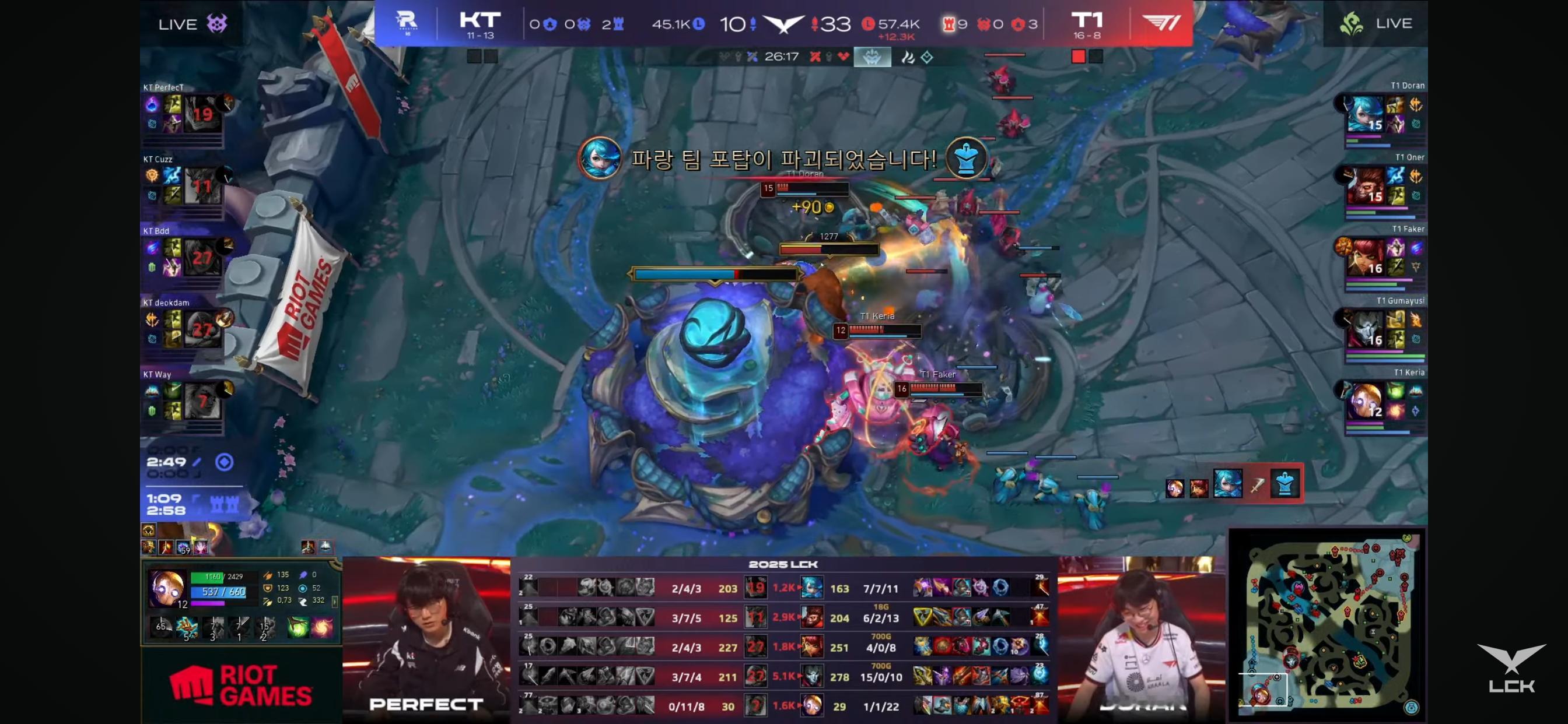 干脆利落拿下2-0的T1！t1战胜ktfaker700胜场2025lck ​​​