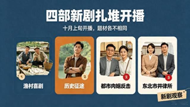 四部新剧扎堆开播！题材立场有亮点。