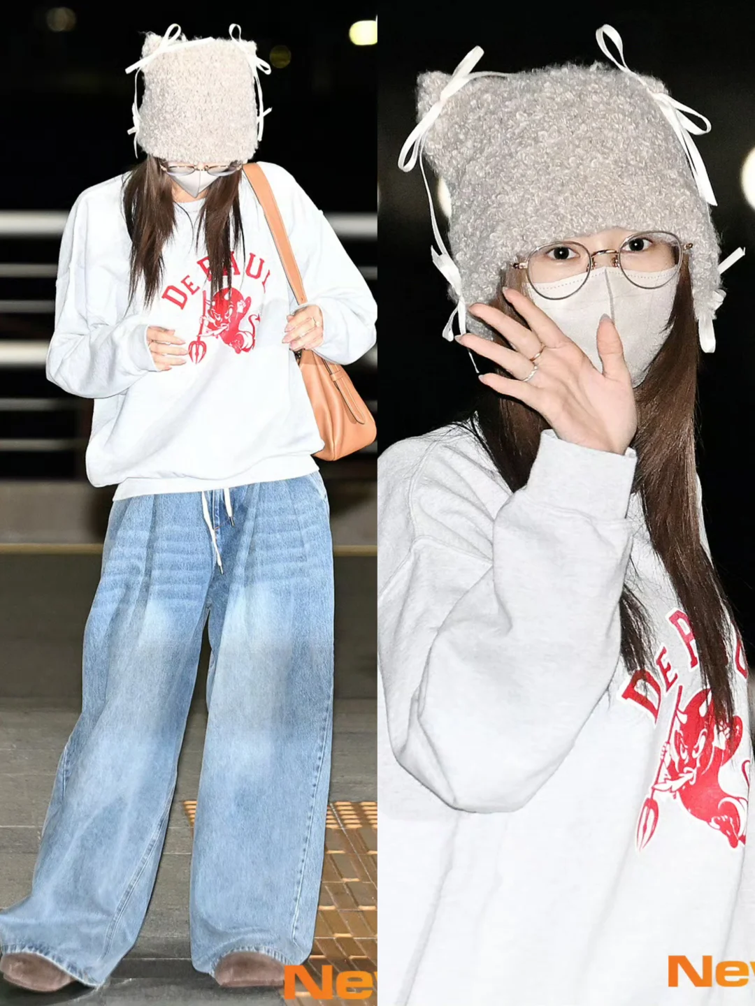 Sana今日机场私服，是我理想的outfit