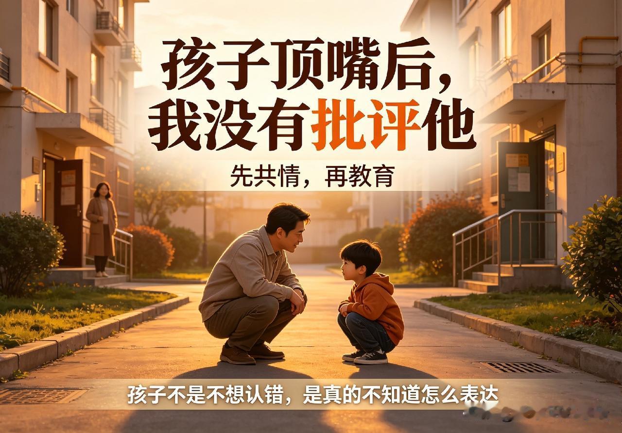孩子顶嘴被妈妈怒斥，我的做法，拯救了整个家
 
很多家庭的争吵，根本不是孩子不懂