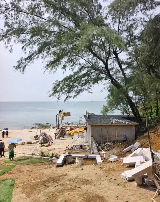 北海📍冠岭山庄10号楼，升级网红步道和餐厅
冠岭山庄10号楼装修中，升级网红步