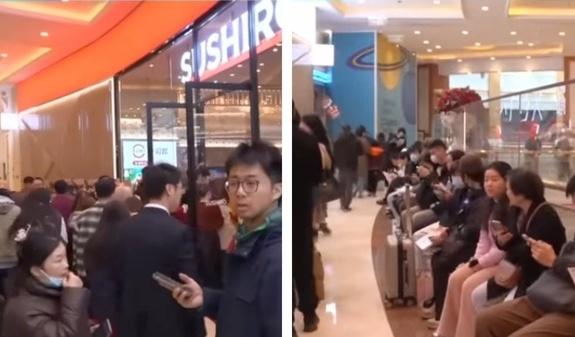 上海网友吐槽，日本的“寿司郎”12月6日在上海的两家门店同时开张，本打算约朋友一