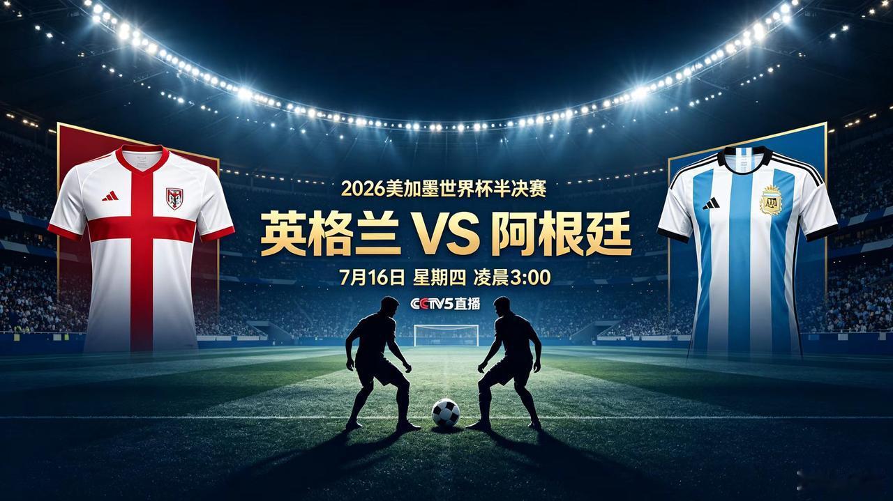 2026美加墨世界杯-半决赛，7月16日赛程

日期：07月16日(星期四)
世