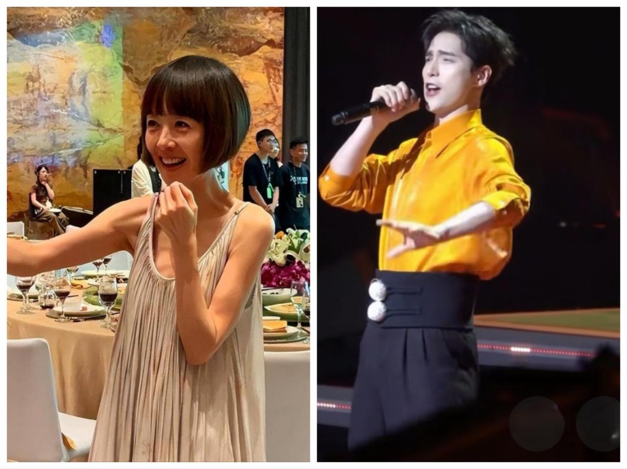 鲁豫也是老牛了，五十多了，也吃起嫩草了。鲁豫 老牛嫩草