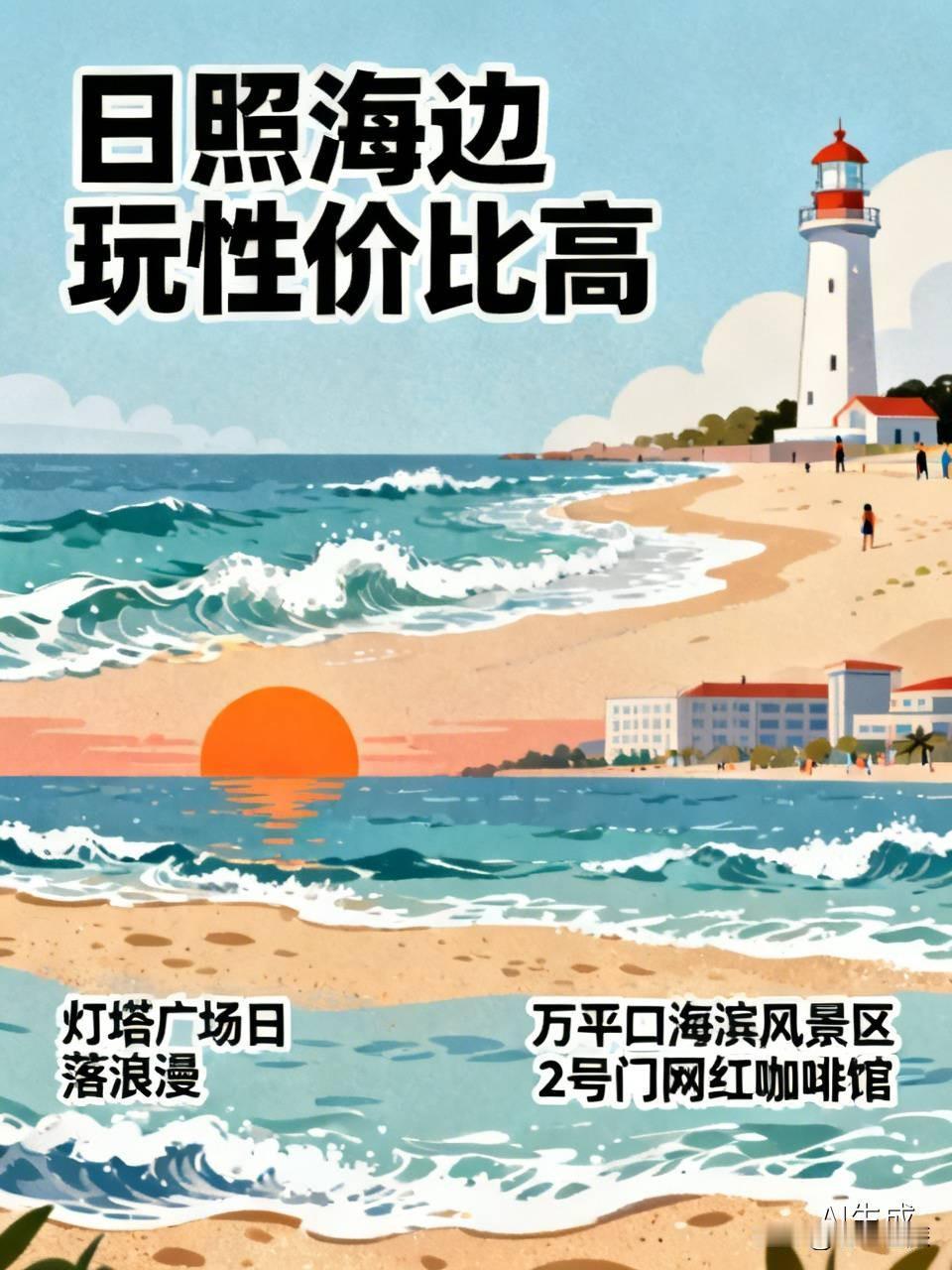 日照在海边玩不贵！我之前去日照三日游，人均不到500，海景、海鲜、景点一个不落。