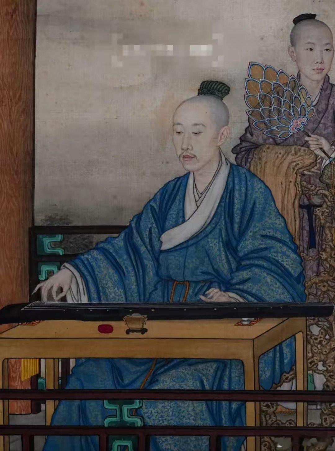 这副乾隆的画像，是意大利画家郎世宁所画。原来乾隆长这样！ ​​​