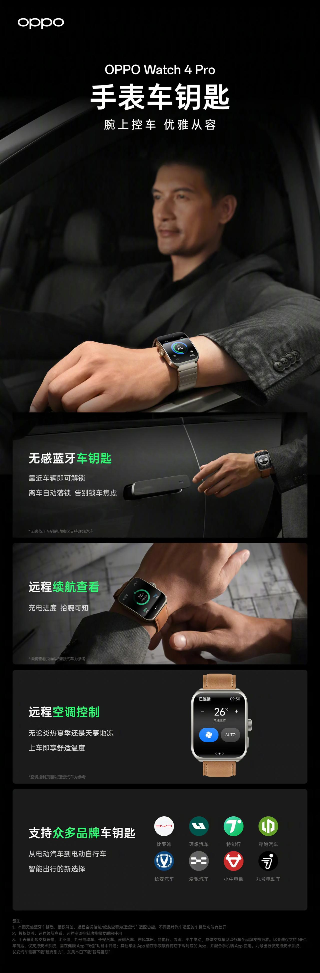 OPPO Watch 4 Pro该说不说这个车钥匙功能是真方便，而且不仅仅是一个
